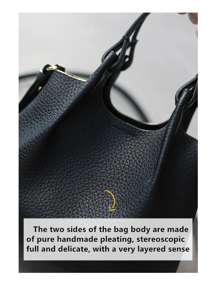 Women Real Leather Crossbody Bags Luxury Small Size Cute Handbag Soft Shoulder Bag 2024 New Arrival Designer Style