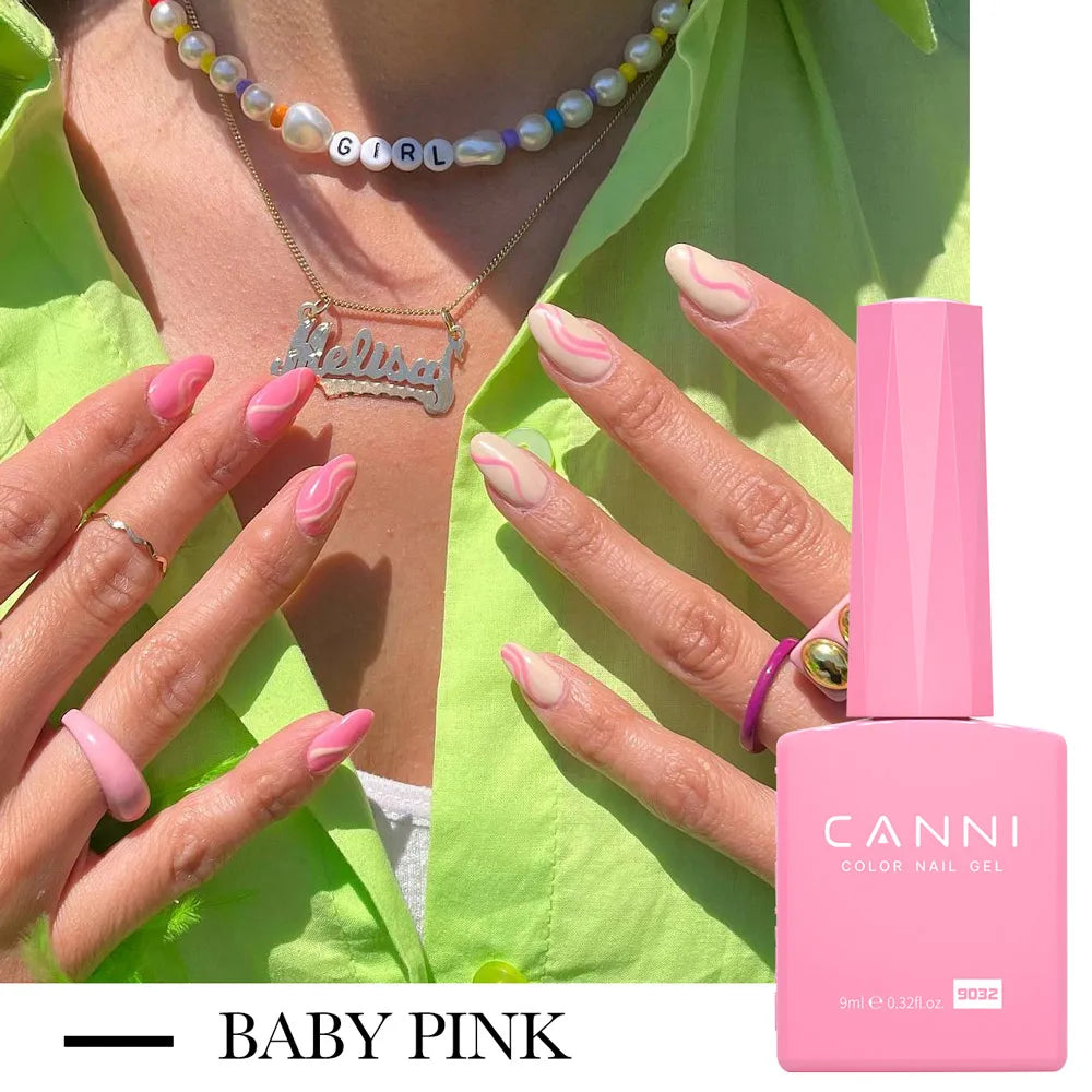 CANNI HEMA-Free Gel Polish Kit | Jelly, Nude & Rubber Base