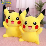 25/45/55/65CM Pokemon Pikachu Plush Doll Japanese Cartoon Animal Stuffed Toy Kawaii Pikachu Ornaments Sofa Cushion Plushies Gift