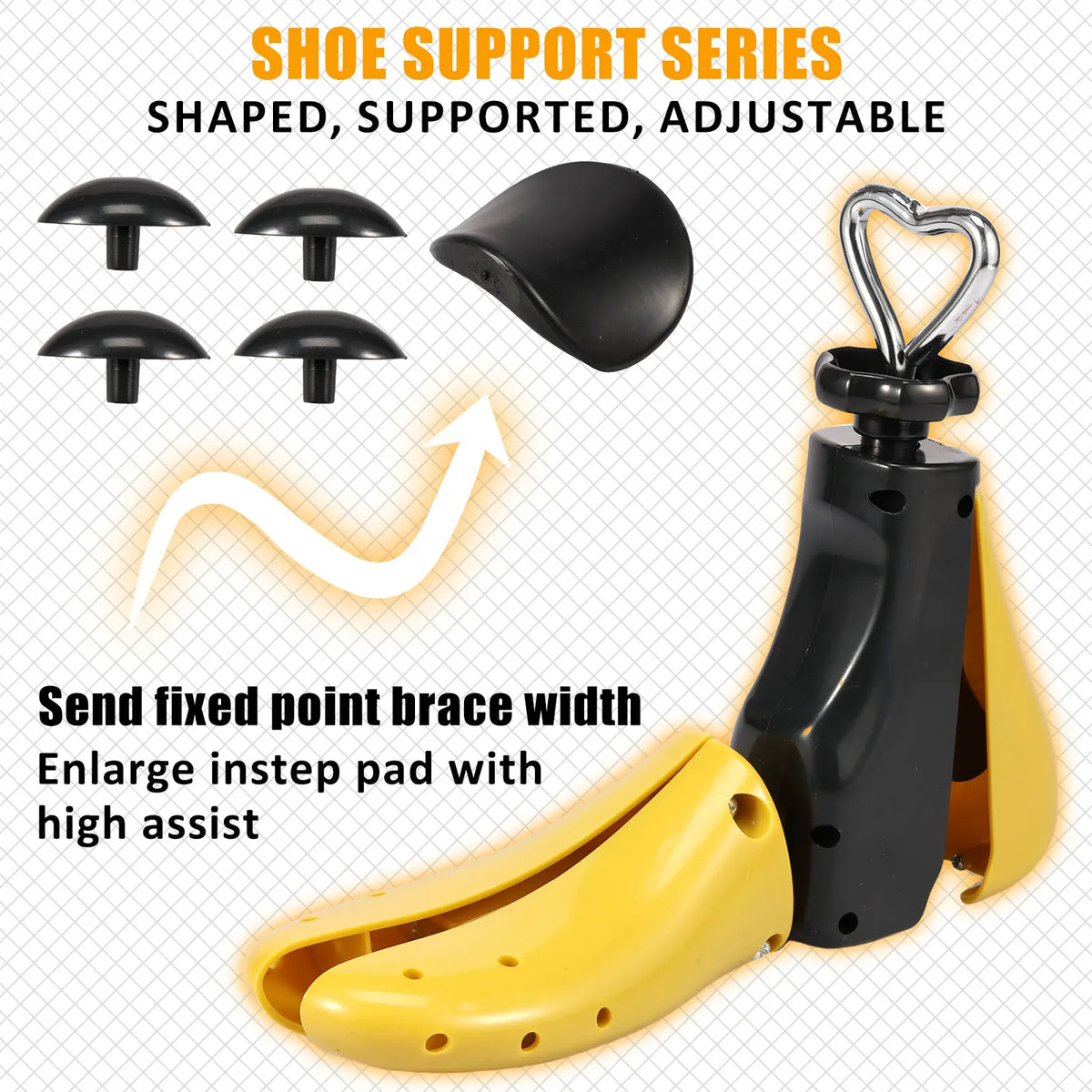 1/2Pcs Universal Shoe Stretcher Adjustable Boot Stretcher PC Sneaker Shoe Widener with Steel Shaft for Men and Women