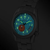 Boderry Field Watch Titanium Quartz Watches VOYAGER 38 Mens 100M Waterproof Clock Military Sport Luminous Business Wristwatch