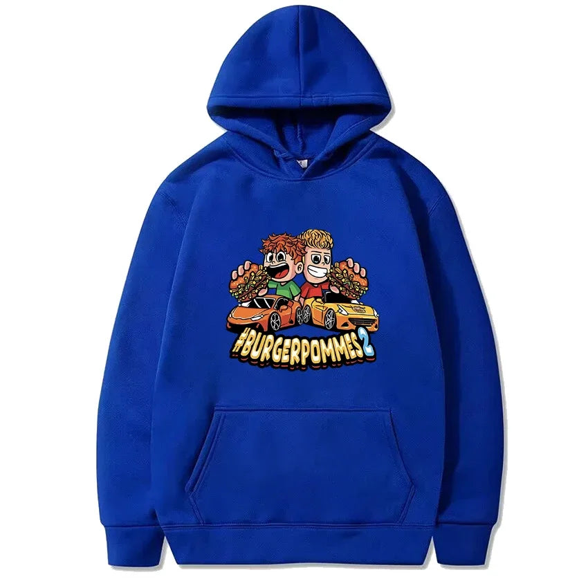 Men's Fleece Pullover Hoodie Casual Streetwear Sweatshirt