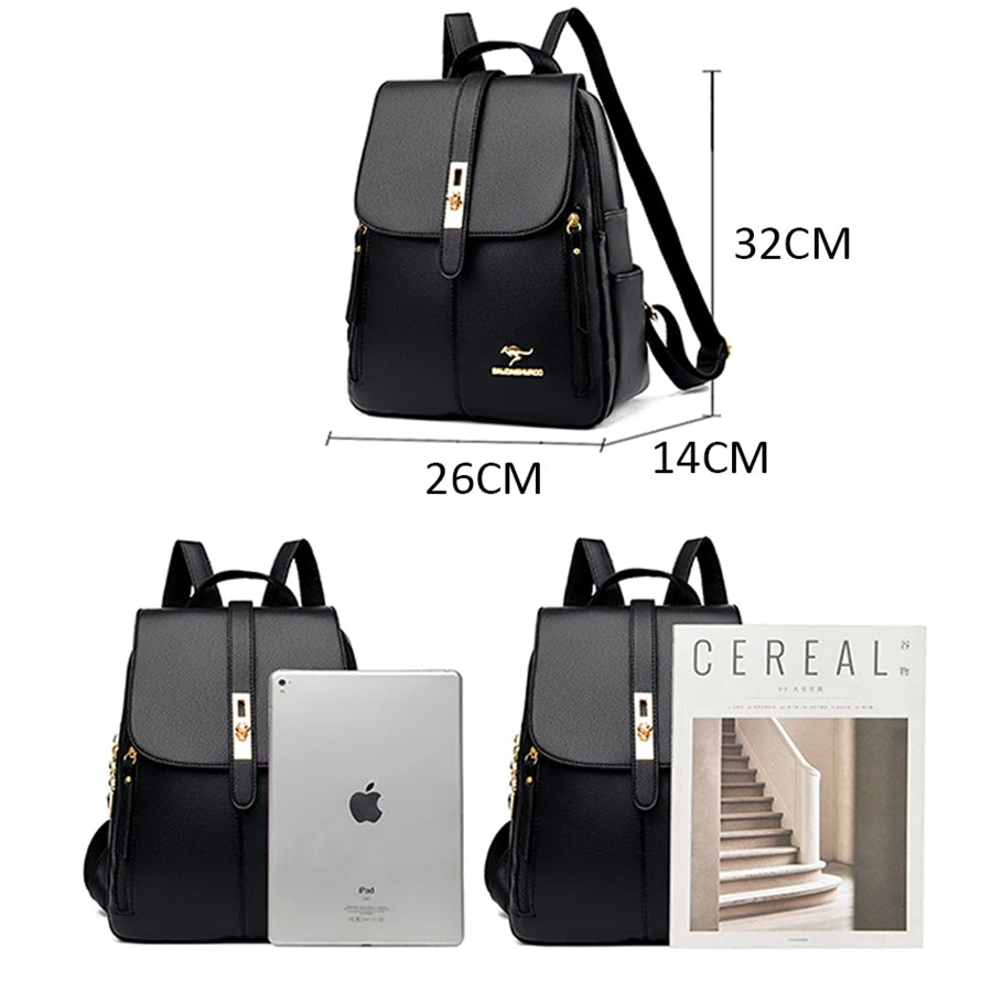 Luxury Vintage Leather Backpack