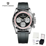 2026 PAGANI DESIGN New Men Quartz Wristwatch Fashion Ceramic Bezel Chronograph Stopwatch Waterproof 100m Stainless Watch for Men