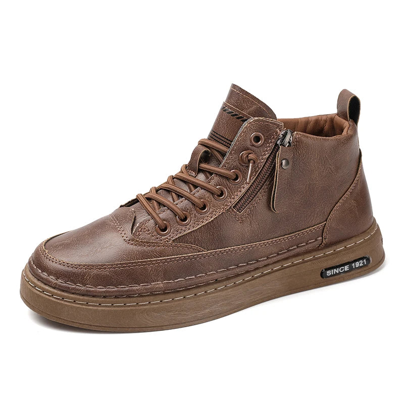 Men's USA-Made Warm Leather Work & Leisure Boots
