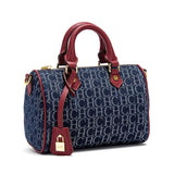Women's Cowboy Splicing Pillow Bag