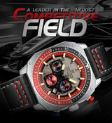 NAVIFORCE Sports Multifunction Waterproof Watches for Men Fashion Leather Luxury Brand Quartz Analog Luminous Square Wrist Watch