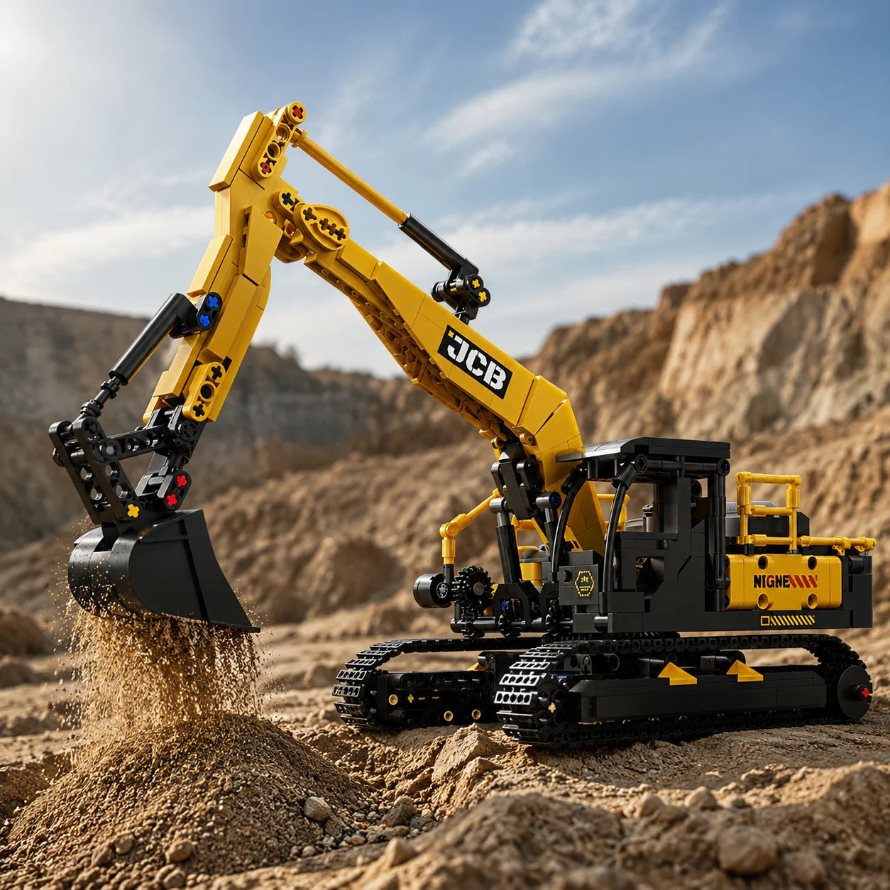 1022PCS City Construction Vehicle Excavator Models Building Blocks MOC Technical Engineering Cars Truck Bricks Toys