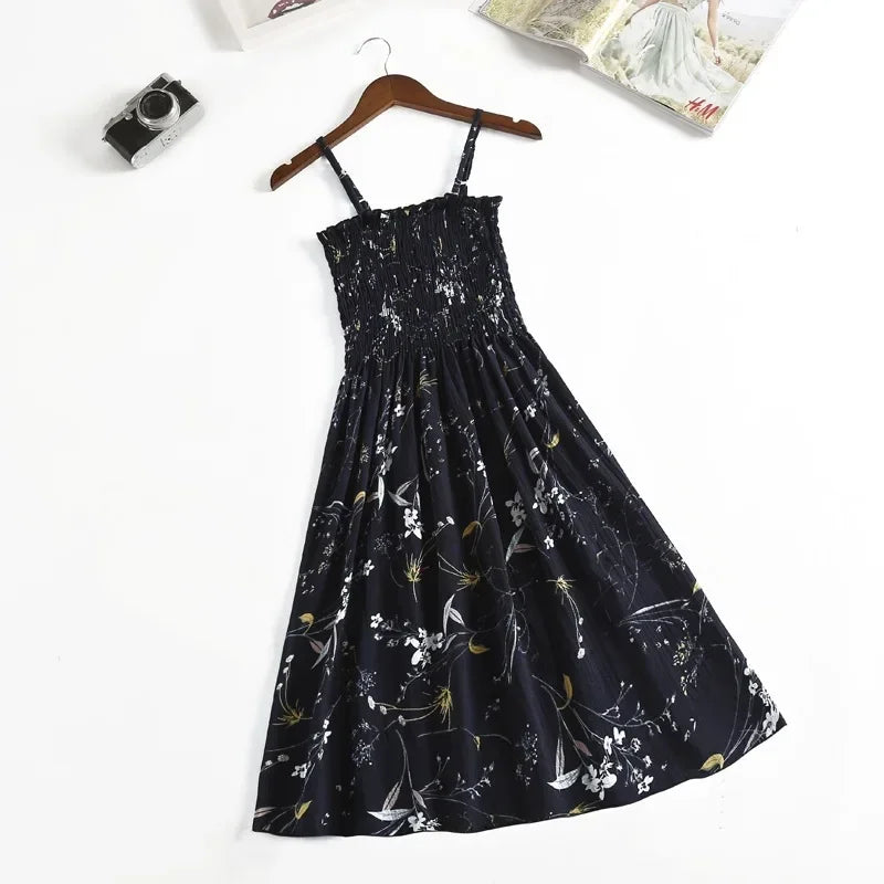 Summer Chiffon Spaghetti Strap Mini Dress