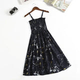Summer Chiffon Spaghetti Strap Mini Dress