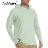 TACVASEN Men's Quick-Dry Long Sleeve Hooded T-Shirt