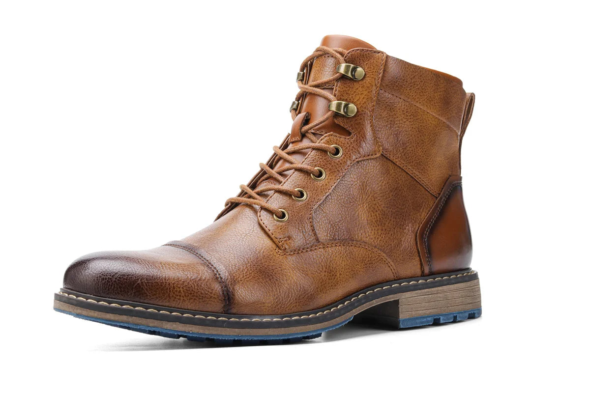 Retro Men Boots  Fashion Comfortable  Spring Leather Boots