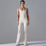 Sexy Back V Jumpsuit Gym Set Women Training Yoga Suit Sportswear Women Sports Jumpsuit Fitness Rompers Stretch Workout Bodysuits