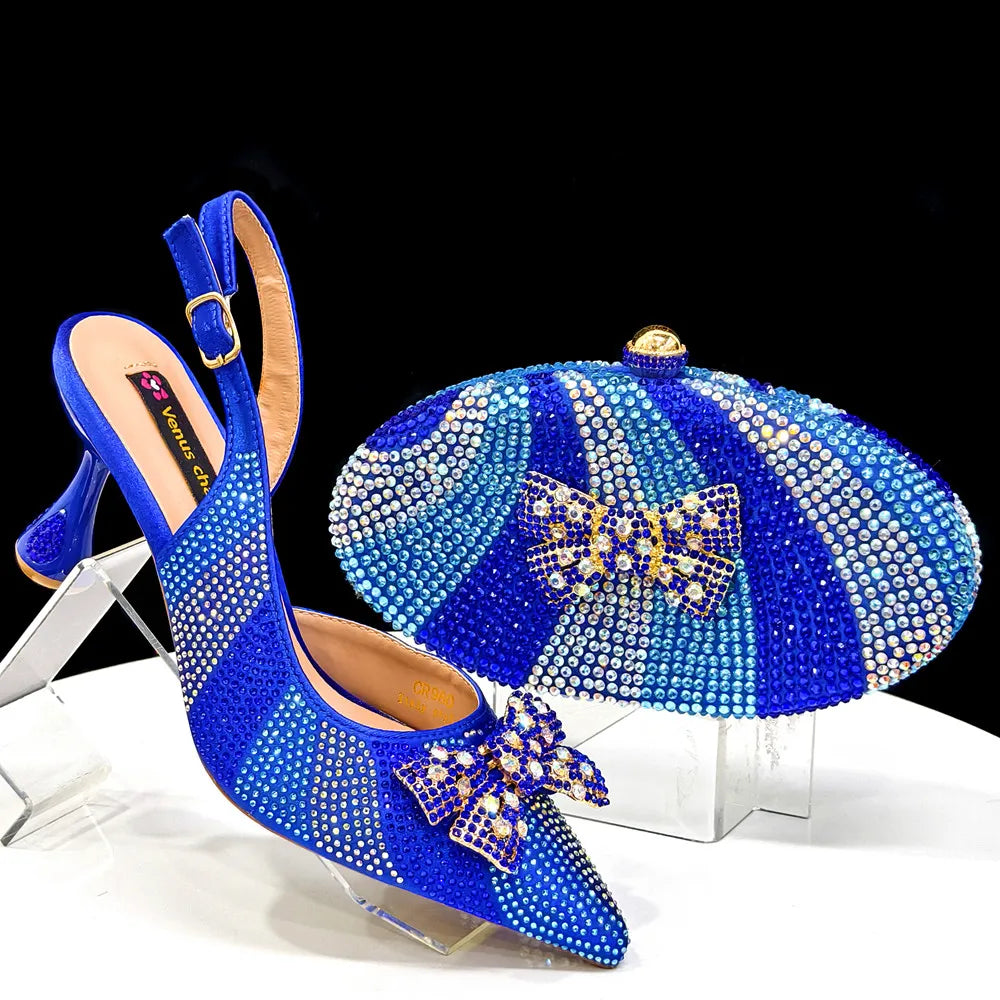 Venus Chan Pointed-Toe Heels & Handbag Set for Women