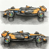 2026 NEW Technical Classic Performance 1675Pcs Orange Super Sports Car Building Blocks MOC DIY Assembly Model Set Boys Toy Gifts