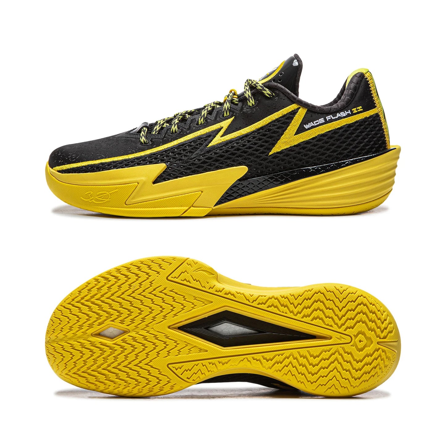 Li-Ning Men's WADE FLASH 2 On Court Basketball Shoes BOOM Cushioning Breathable LiNing Stable Sneaker ABPV013