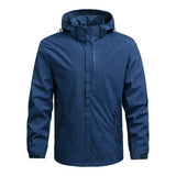 Men’s Hooded Rain Jacket with Detachable Hood