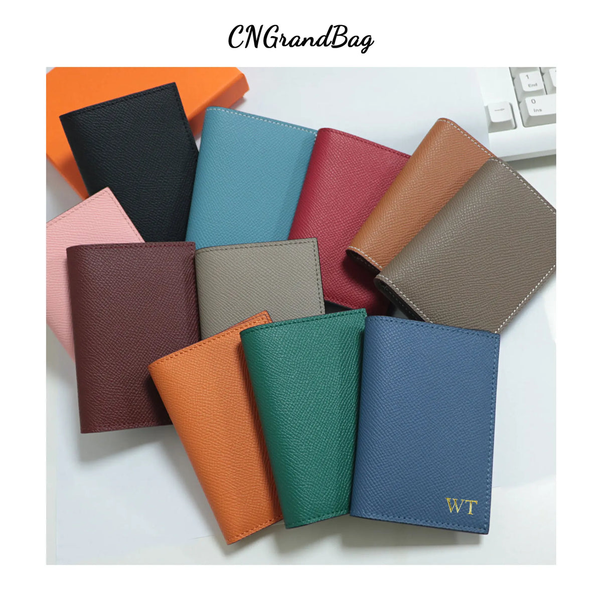 Genuine Leather Credit Card Holder for Women And Men with Free Embossing Personalized High-Quality Protective Bank Card Case