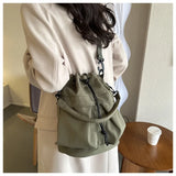 Fashionable Crossbody Bags for Women Shoulder Bag Large Capacity Oxford Women Bucket Bag Purse and Handbags