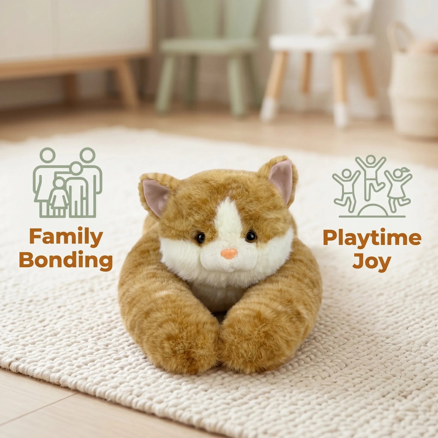 Weighted Plush Animal Cuddle Doll – Long Arm Series
