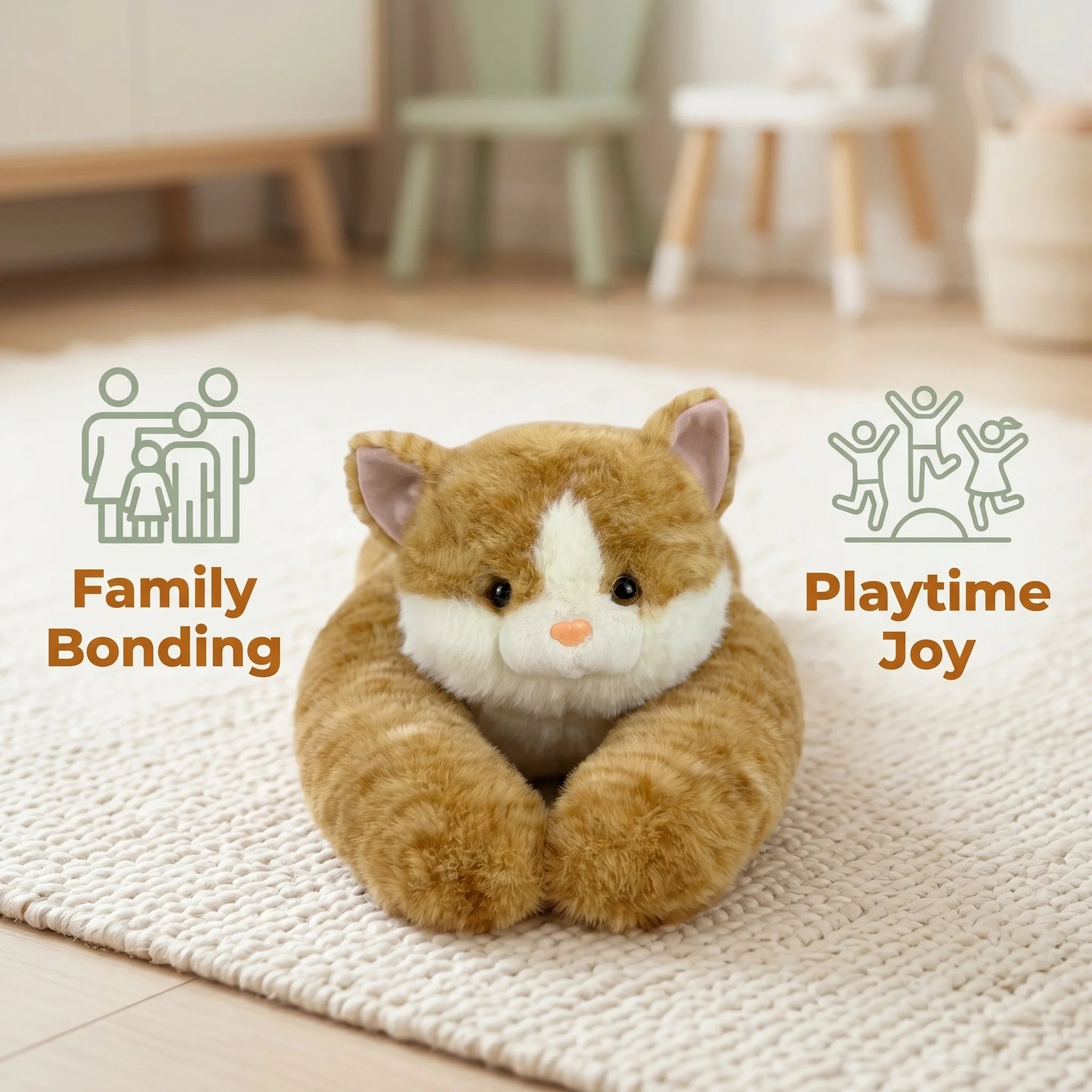 Weighted Plush Animal Cuddle Doll – Long Arm Series