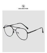 DDDLONG Retro Punk Fashion Pilot Photochromic Sunglasses Women Men Metal Eyeglasses Classic Vintage UV400 Outdoor Shades D679