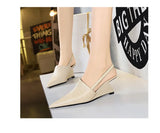 Designer Wedge Heel Sandals – Pointed Toe Women's Pumps