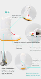 Adult Snowboarding Shoes Snow Boots Man Wire Buckle Models Fast Wear Ski Shoes Men Women Ski Equipment Warm Anti Ski Boots
