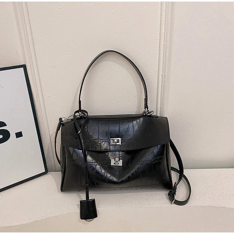 Minimalist Luxury Korean Soft Leather Flap Bag Women Detachable Crossbody Strap Large Capacity Office Daily Commuter Hand Purse