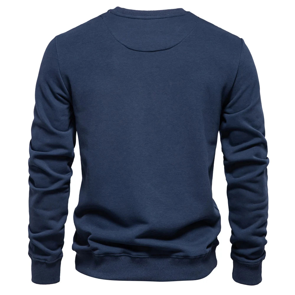 Men’s Cotton-Blend Crew Neck Sweatshirt
