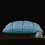 Luxury 3D Bread White Goose Down Feather Pillows for Sleeping Body Neck Protection Bed Pillows Soft Comfort 100% Cotton Cover
