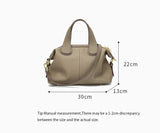 Women's Natural Cow Leather Bag Female Retro Cowhide Crossbody Bags Ladies Large Capacity Shoulder Bag for Middle aged Women