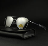 Men's Pilot Sunglasses – Mirror Lens UV400 Alloy Frame