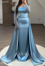 Contessa Off-Shoulder Sequin Mermaid Evening Gown