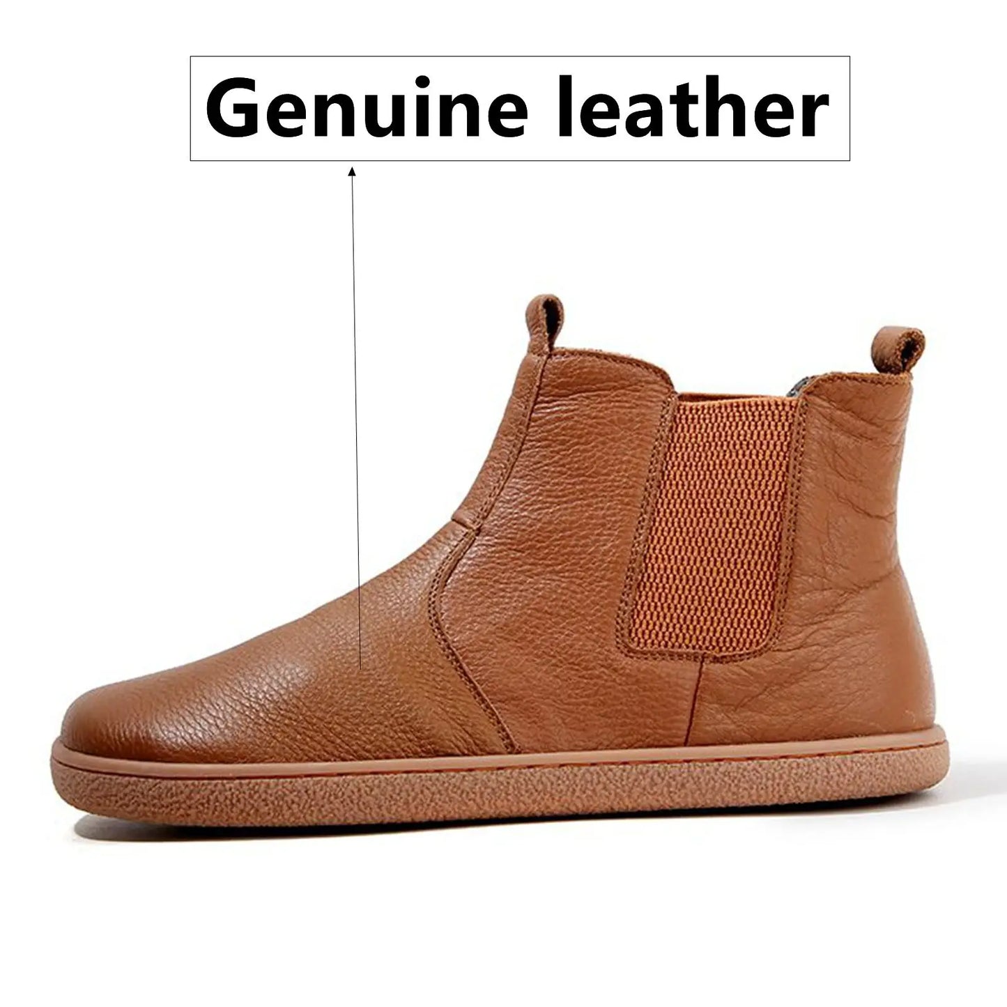Men’s Barefoot Leather Chelsea Boots