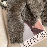Women's Turtleneck Button-Front Cardigan