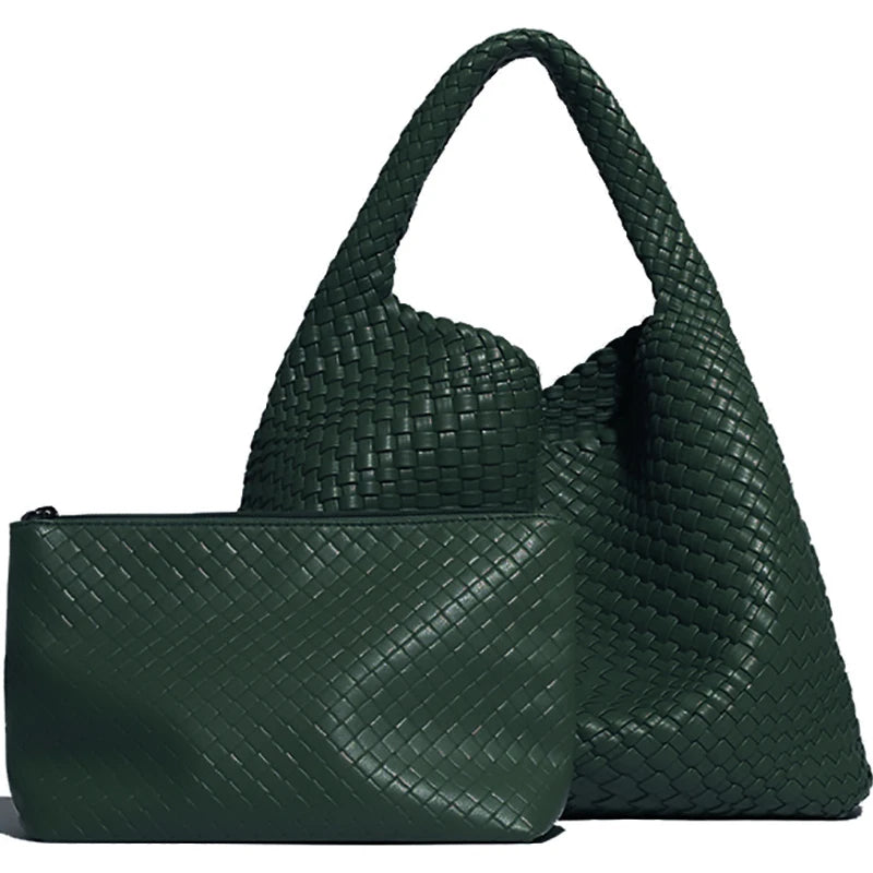 Hand-Woven Leather Tote & Shopper