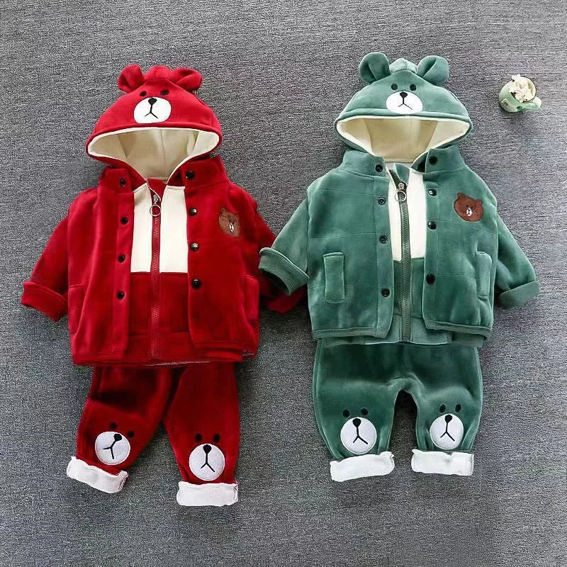 Children’s 3-Piece Padded Cartoon Outfit