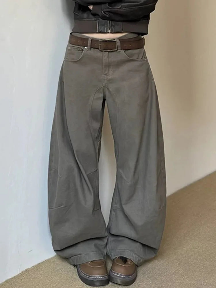 Women's Vintage High-Waist Wide-Leg Jeans