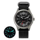 BERNY Automatic Full Titanium Watches for Men Sapphire Super Luminous Mechanical Field Watch Date 10ATM Sports Easy Read