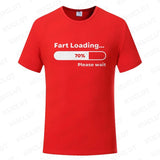 Huge Fart Loading Men's T-shirt Humor Tee Joke Gag Tshirt for Dad Gifts Guys Male Clothes Short Sleeve Tees Funny Graphic Tops