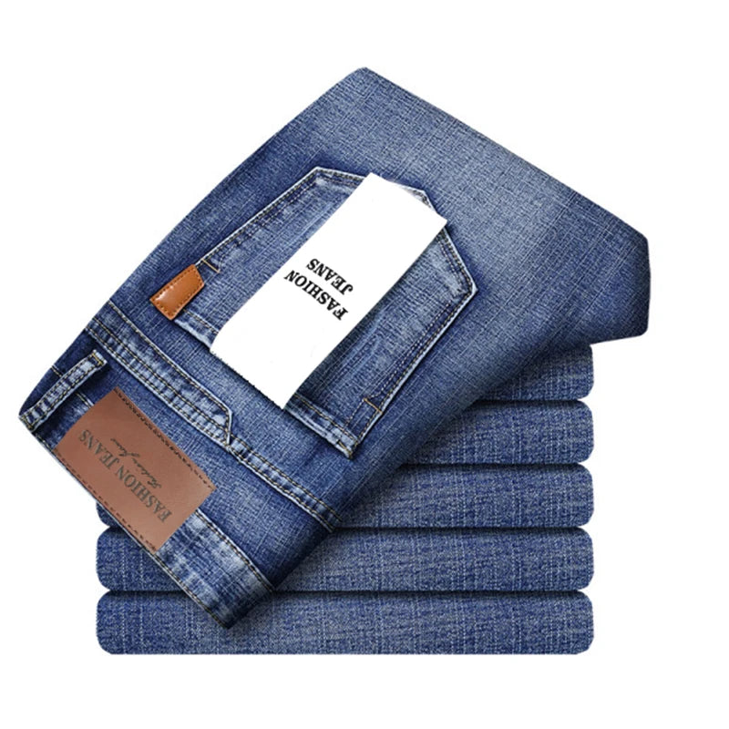 Men’s Classic Straight-Leg Stretch Jeans