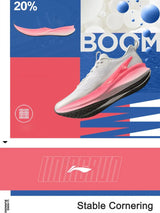Li-Ning Women's RED HARE 8 PRO Racing Running Shoes BOOM Cushion LN DWR Water Repellent LiNing Training Sneaker ARPV016