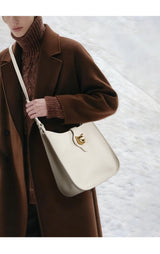 BAFELLI Genuine Leather Bucket Bag – Shoulder & Crossbody