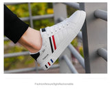 2026 Mens Casual Sneakers New Fashion Lace-up White Shoes Student Comfort Sports Plus Size Vulcanized Shoes Zapatillas De Hombre