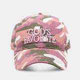 Retro Camo Cotton Baseball Cap with 3D Embroidery
