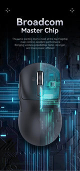 Attack Shark X3 PixArt PAW3395 Bluetooth Mouse,26000dpi,Wireless Tri-Mode Connection,Lightweight Macro Gaming Mouse