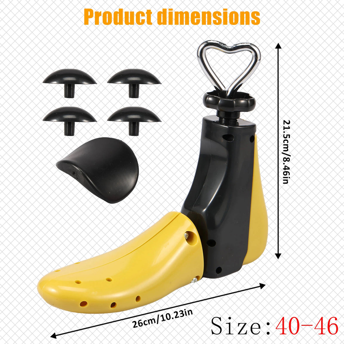 1/2Pcs Universal Shoe Stretcher Adjustable Boot Stretcher PC Sneaker Shoe Widener with Steel Shaft for Men and Women