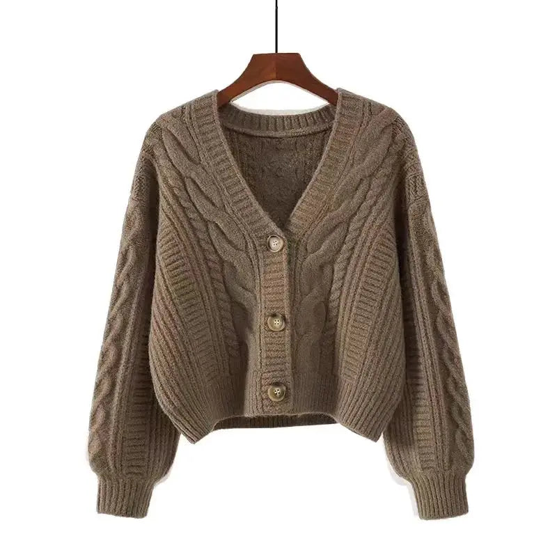 Women's Button-Front Knit Cardigan