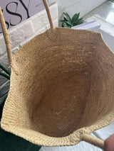 Fashionable Natural Rafia Grass Hand-woven Bag, Large Capacity, Lightweight, Versatile, Suitable for Daily Use, Women's Handbag